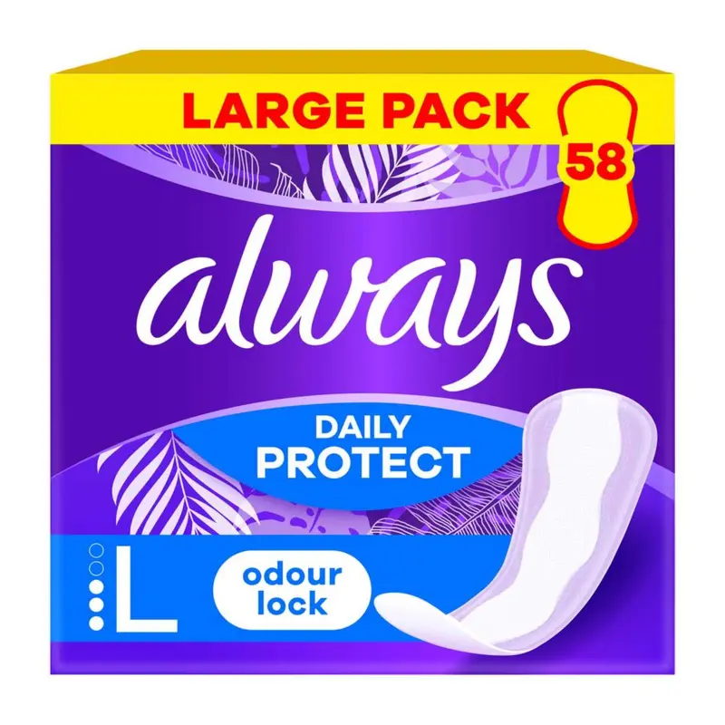 Always Dailies Extra Protect Panty Liners Large x58