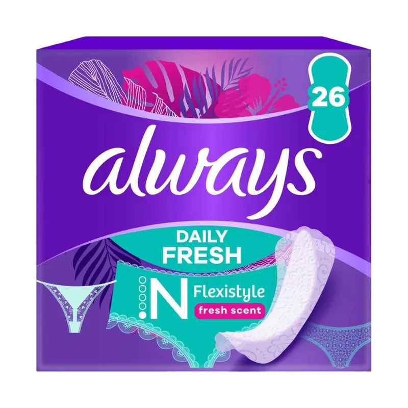 Always Dailies Flexistyle Slim Panty Liners Fresh x26