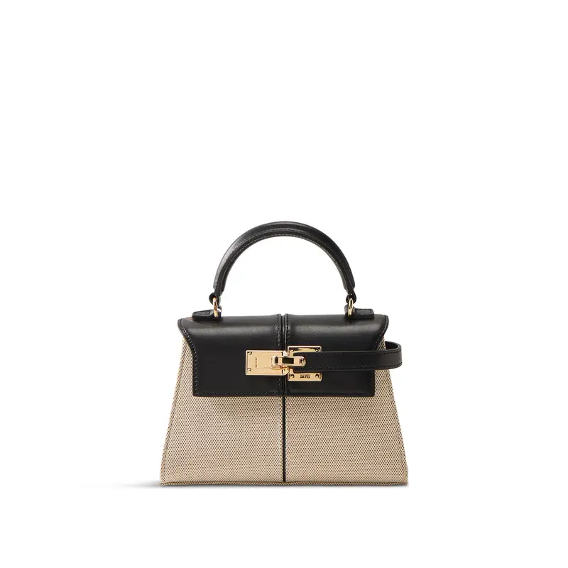 Elise Top Handle Bag Black