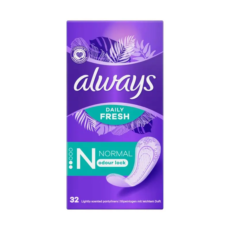 Always Dailies Fresh & Protect Panty Liners Normal x32