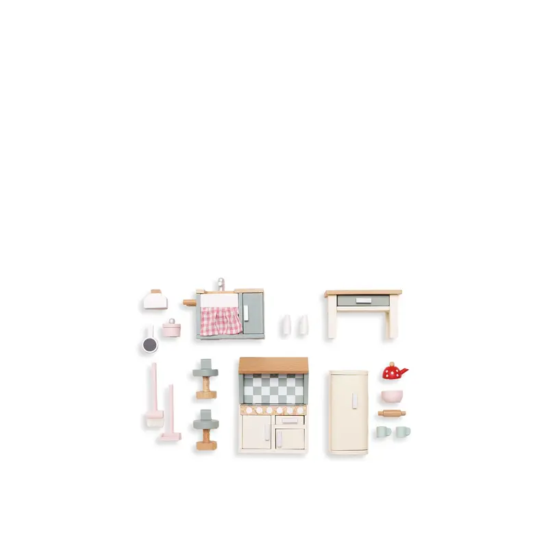 Dolls House Kitchen Furniture Toy Set