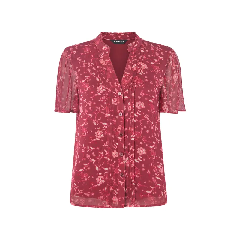 Ditsy Floral V Neck Blouse