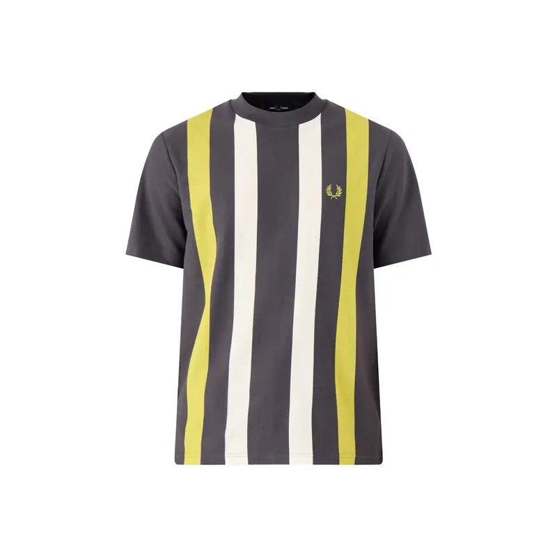 Vertical Stripe T-Shirt Grey
