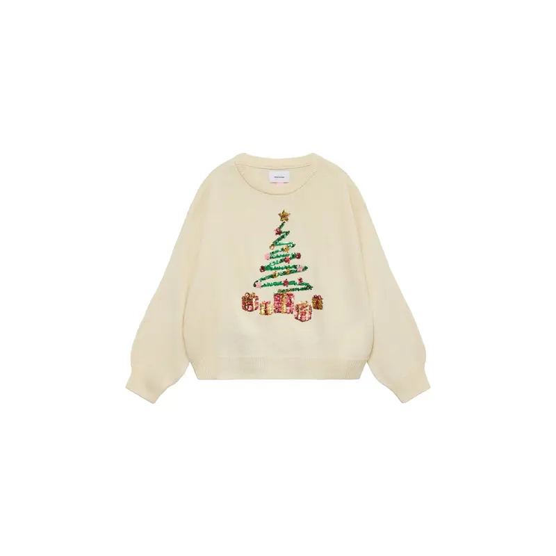 Glitter Knit Christmas Jumper Birch
