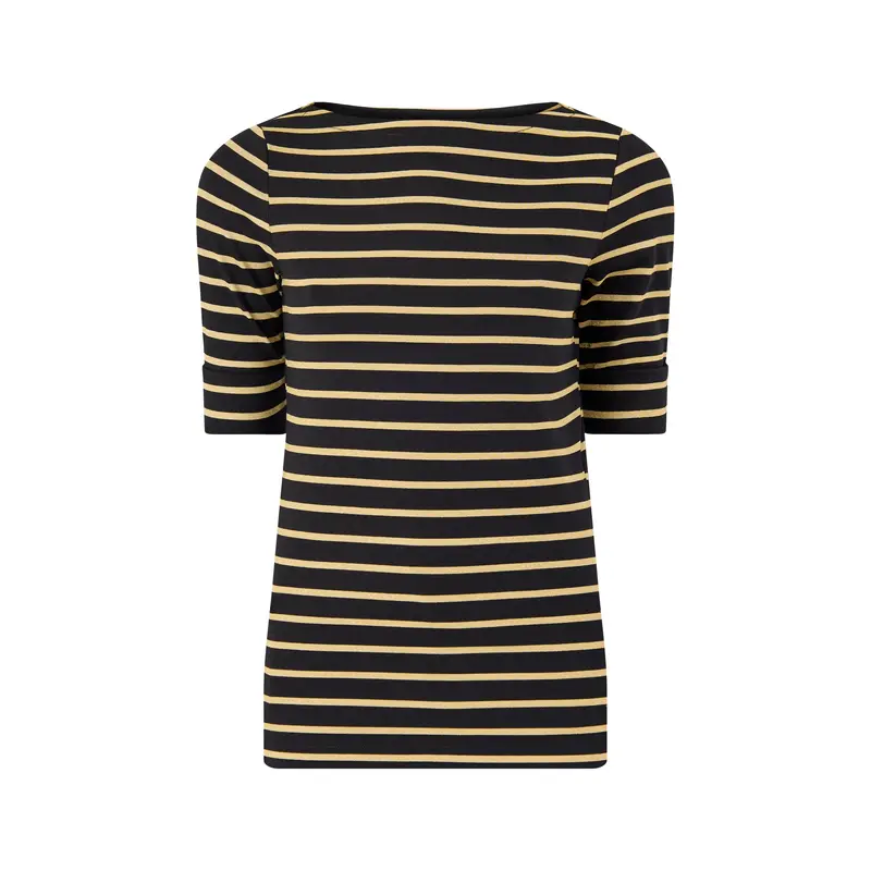 Judy Mid Sleeve T-Shirt Black