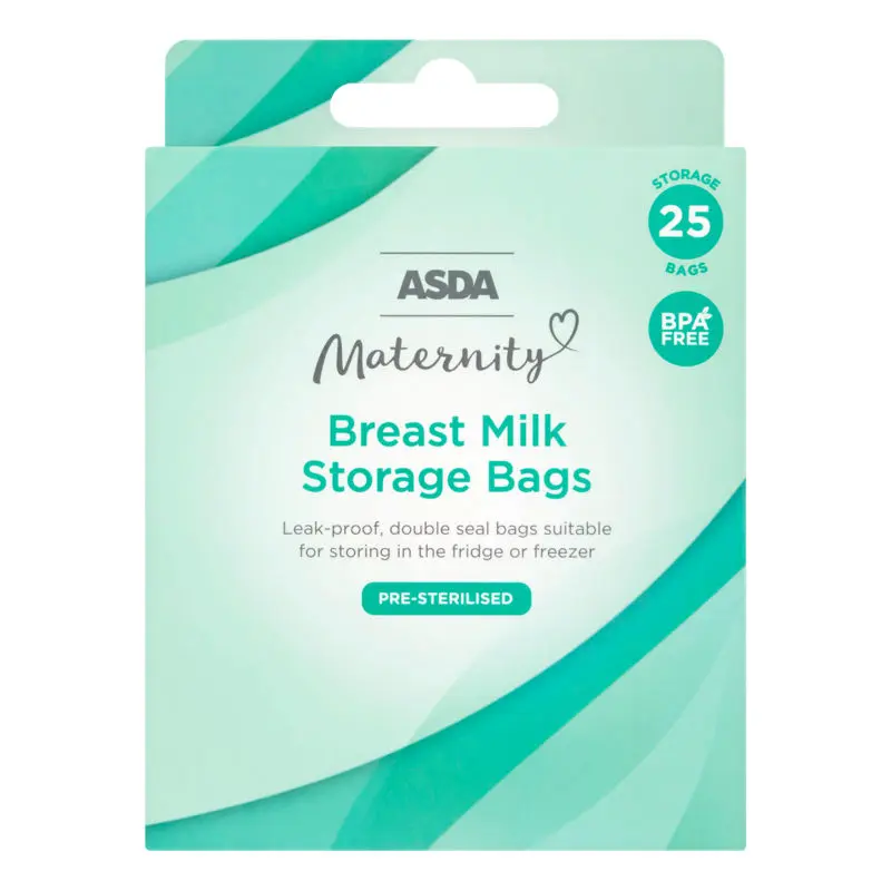 ASDA Maternity 25 Breast Milk Storage Bags