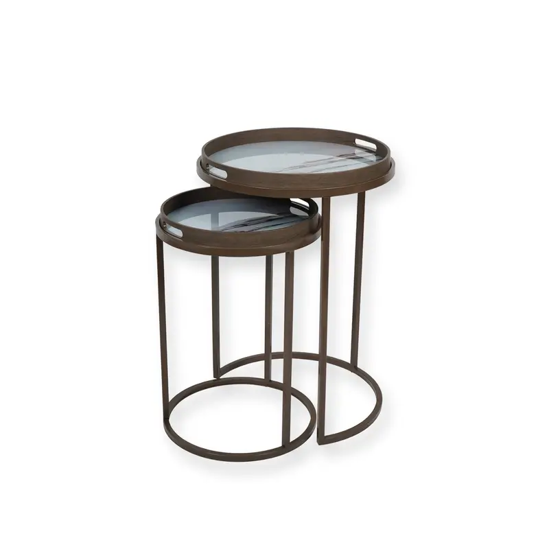 Blurred Seascape Side Tray Tables Multi