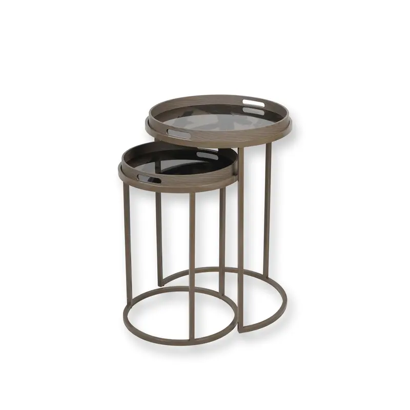 Impasto Brushstroke Side Tray Tables Multi