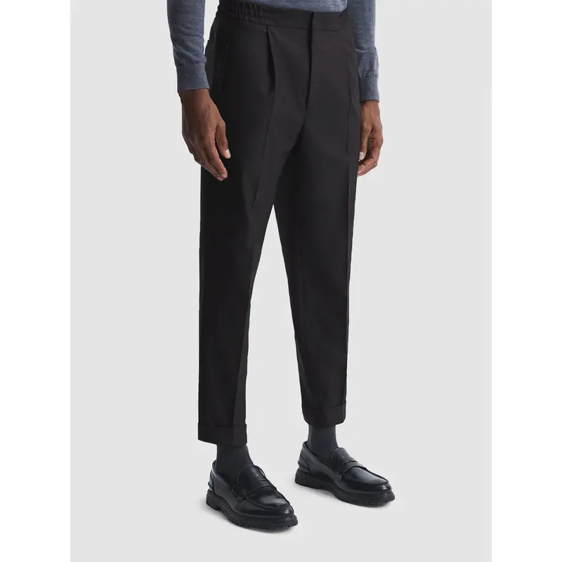 Brighton Relaxed Pleated Tapered Trousers