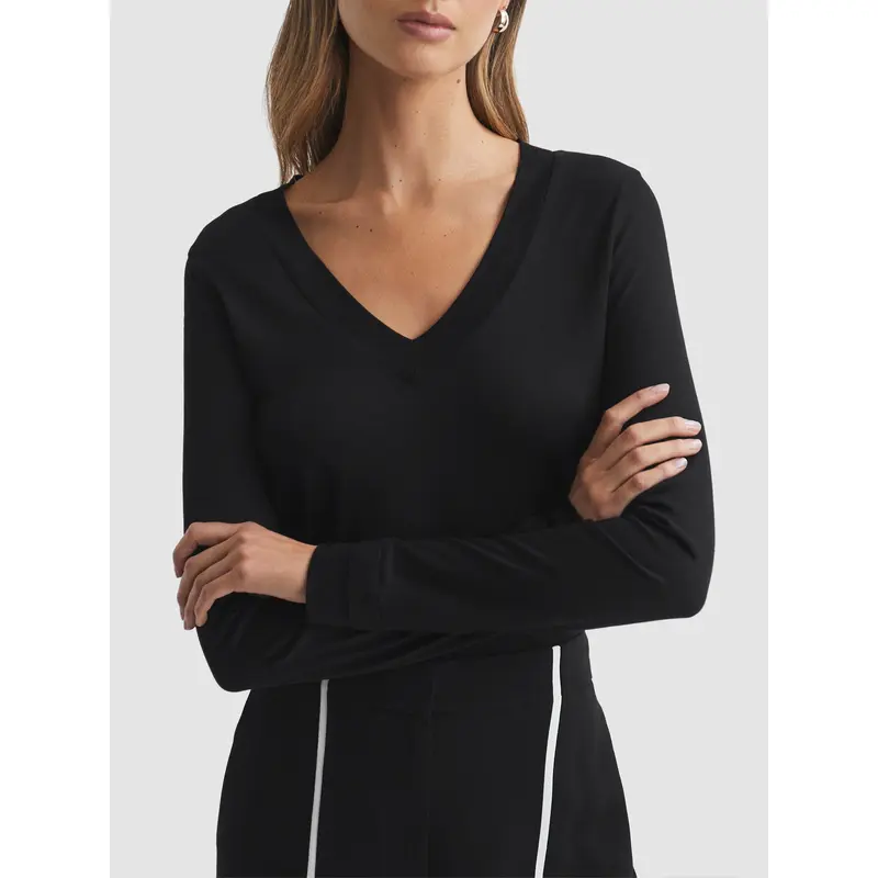 Brady Jersey V-Neck Top