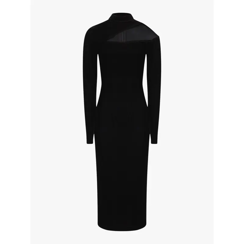 Tatiana Velvet Cut-Out Shoulder Dress