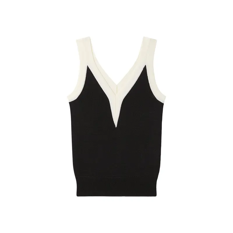 Tessa Colourblock V-Neck Vest