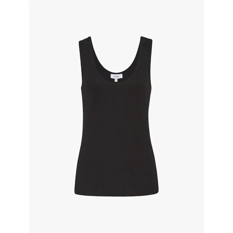 Violet Scoop Neck Jersey Vest Top