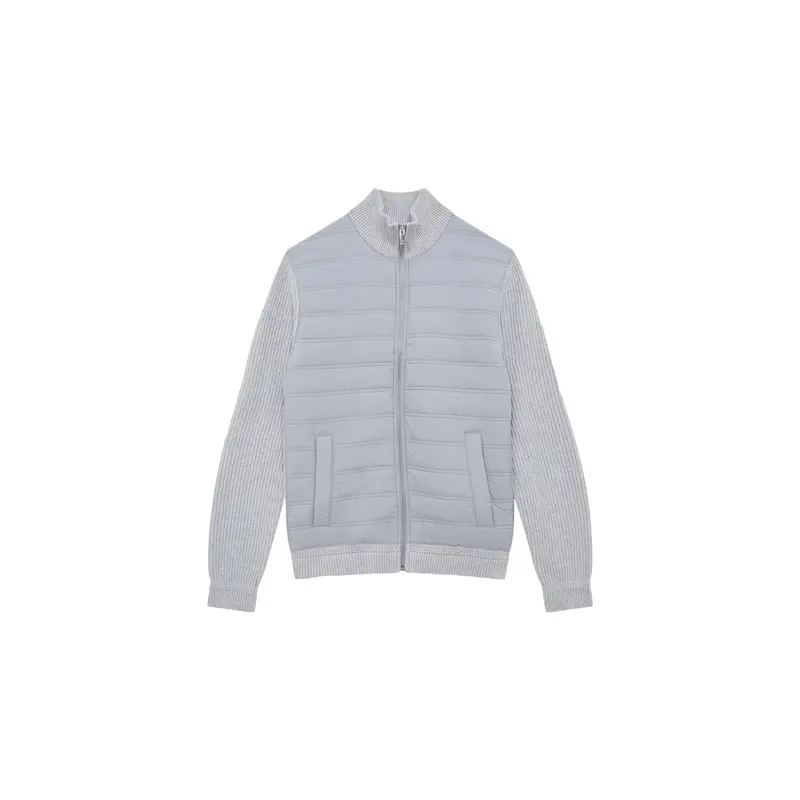 Trainer Hybrid Zip Through Quilted Jumper