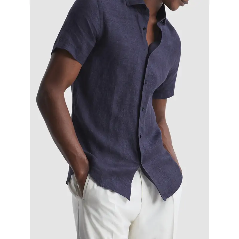 Holiday Slim Fit Linen Shirt