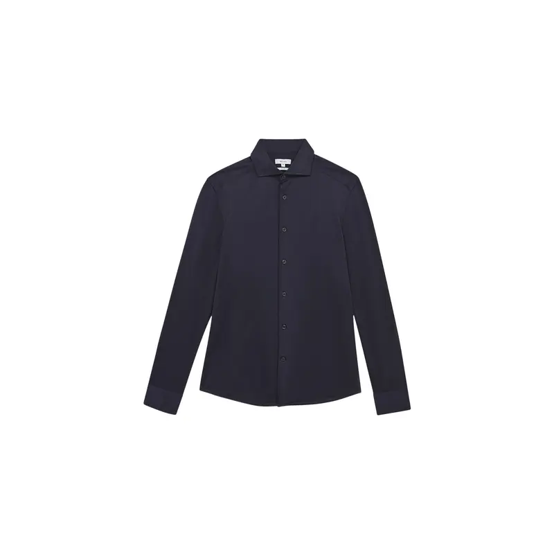 Nate Cutaway Collar Jersey Slim Fit Shirt