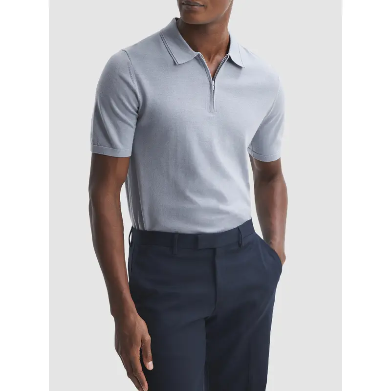 Maxwell Merino Zip Neck Polo