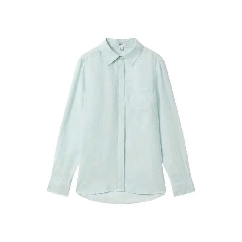 Belle Linen Button-Through Shirt