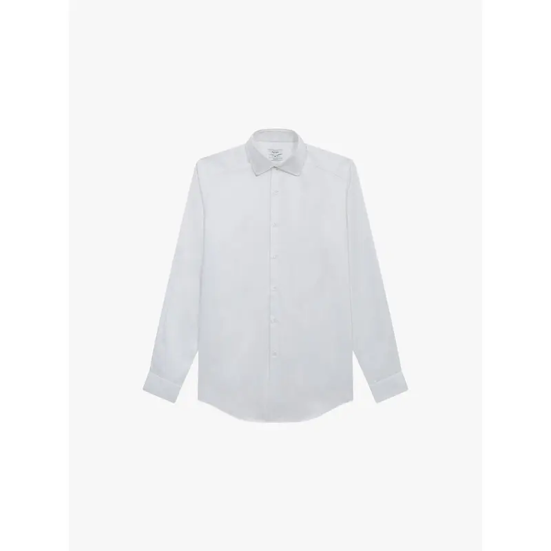 Remote Cotton Satin Slim Fit Shirt
