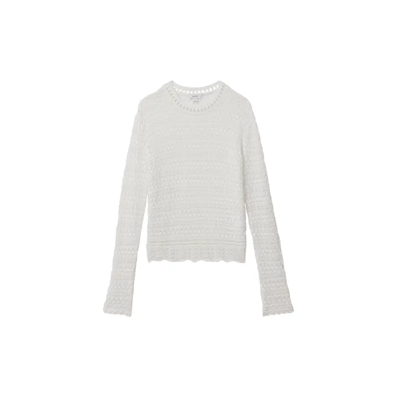 Sim Crochet Crew Neck Top