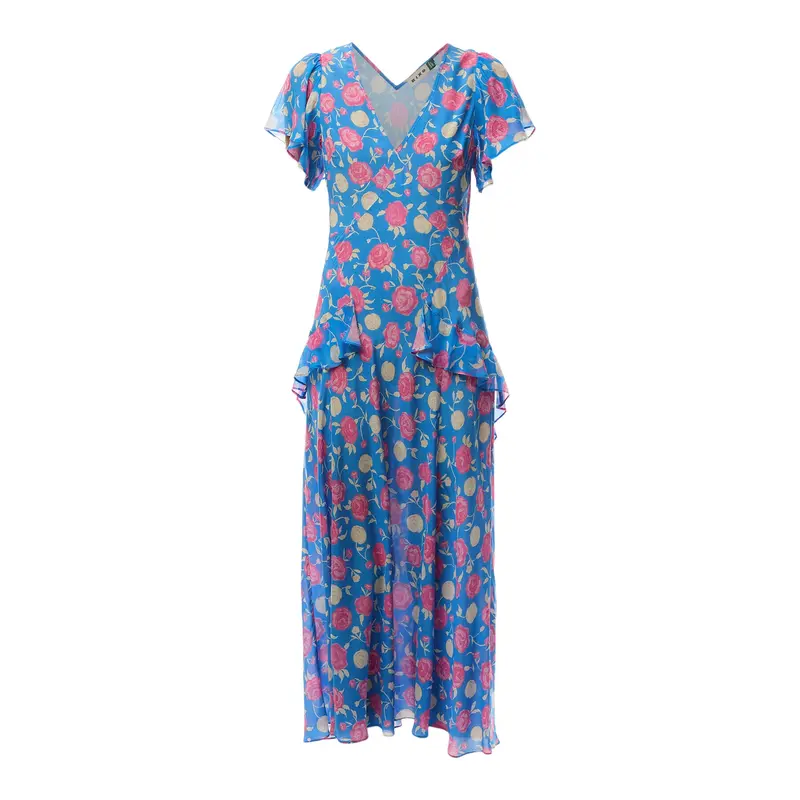 Evie Dress Rose Shell Blue