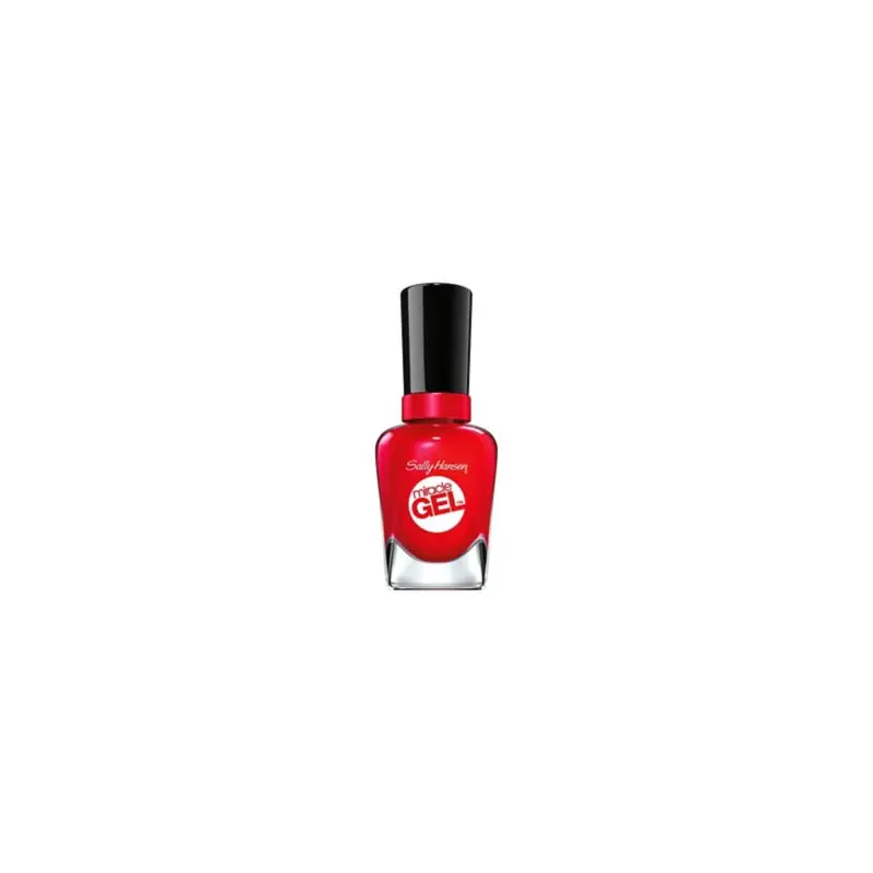 Sally Hansen Miracle Gel Nail Polish - Red Eye - Bright Crimson Red Nail Colour
