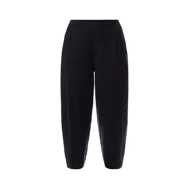 Twisted Linen Crop Bubble Trouser