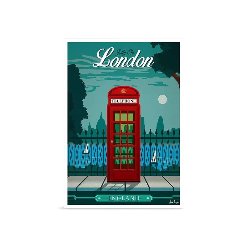 Alex Asfour London Cities Poster