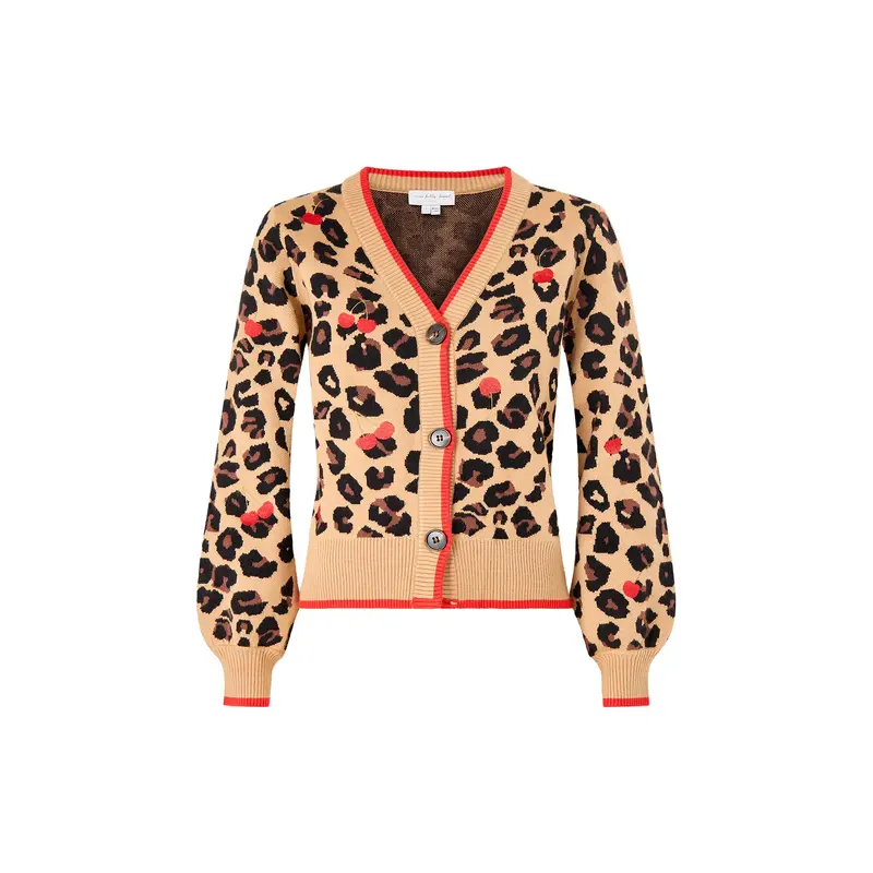 Cherry Leopard Cardigan