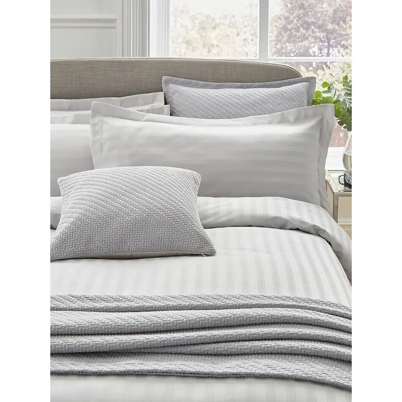 Adan Silver Queen Duvet Cover