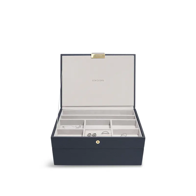 Classic Set of 2 Jewellery Box Navy