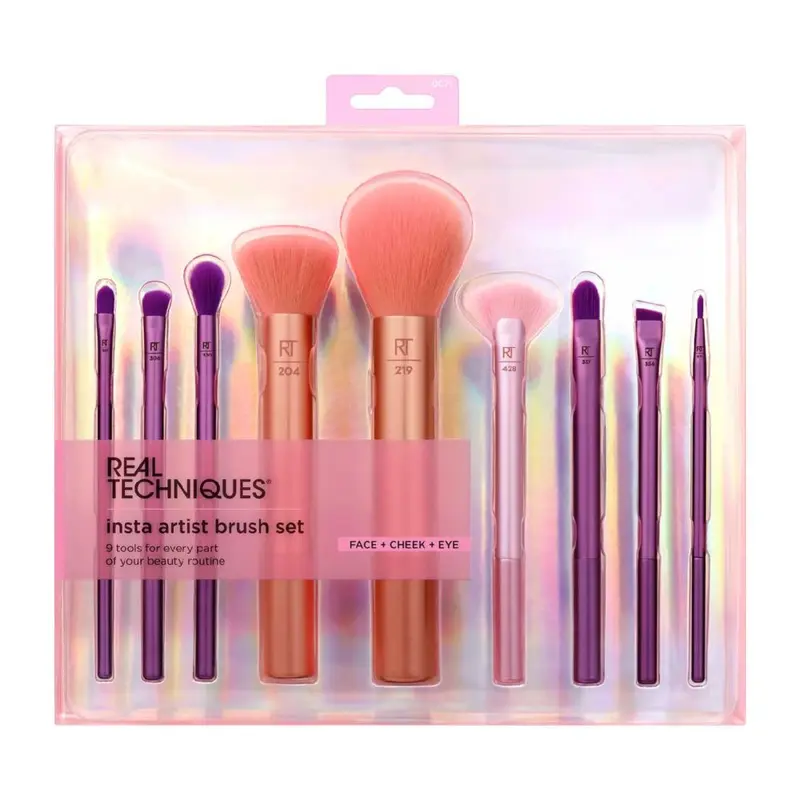 Real Techniques Inst Artist Brush Set 9 Piece Kit