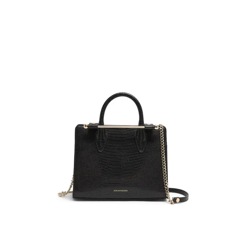 Mini Tote Embossed Lizard