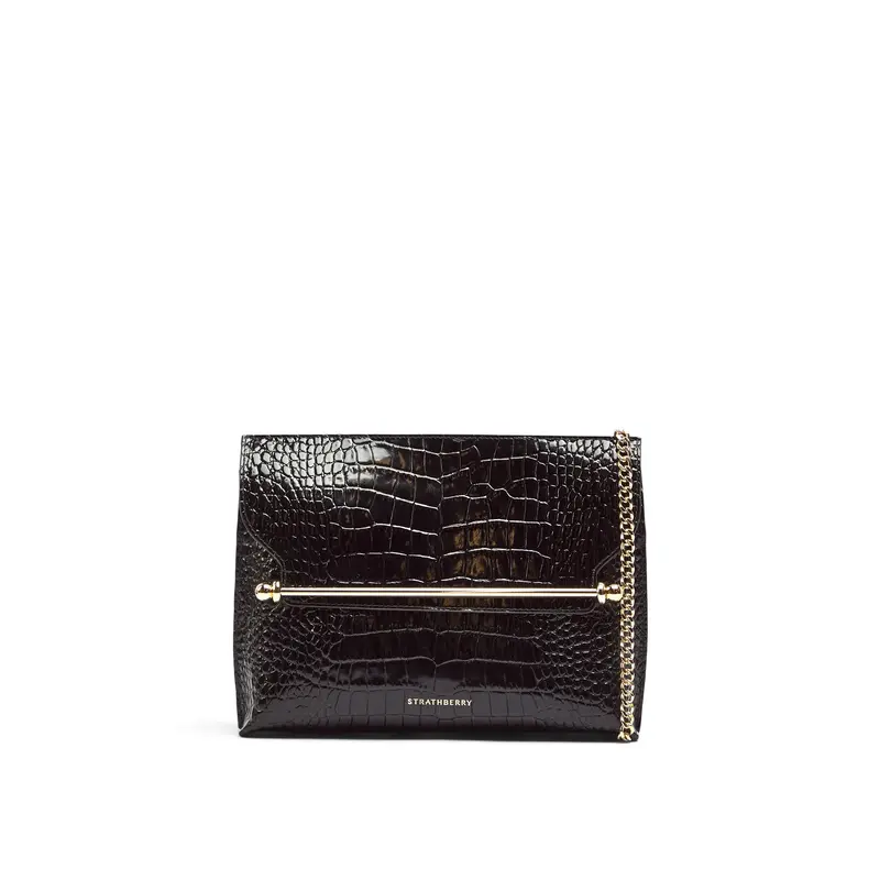 Stylist Leather Clutch Bag